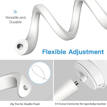 Tapo C210 & C220 セット ツイストマウント付き Flexible Twist Mount Clip Clamp For TP-Link Tapo C200 C210